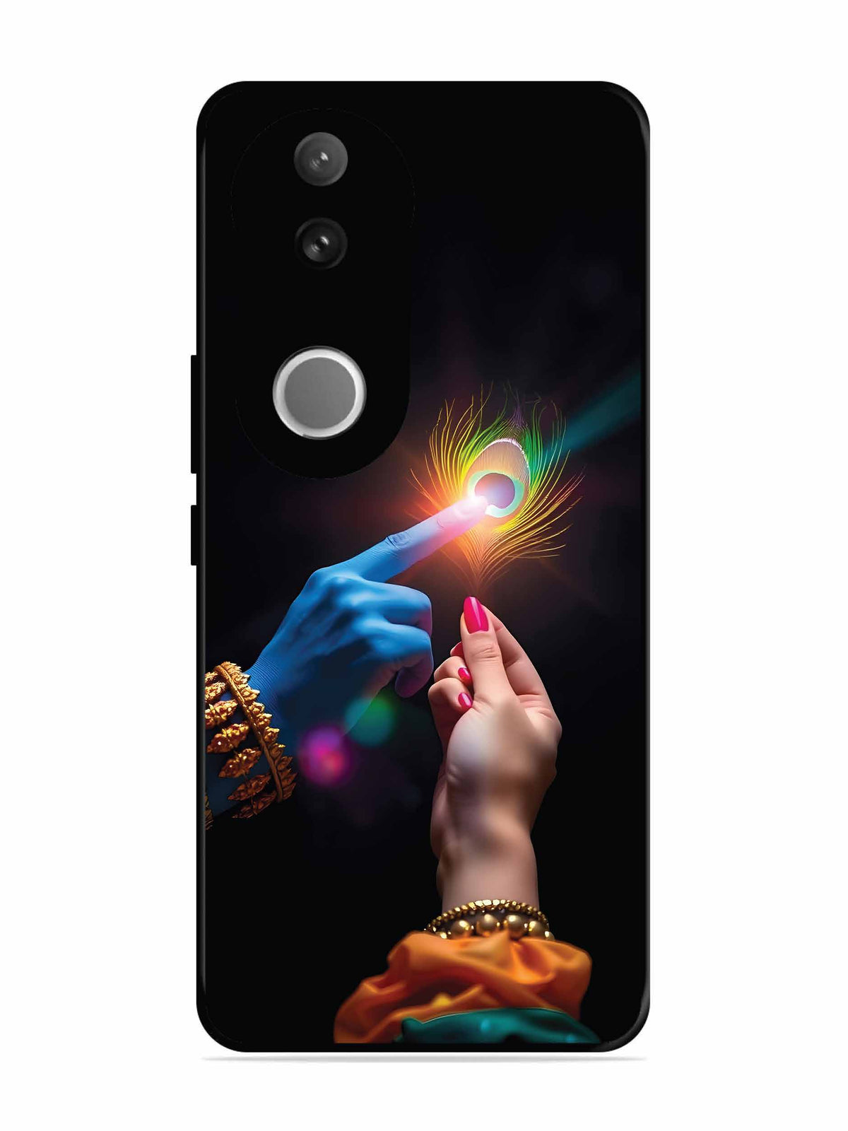 Vivo V50e Radha Krishna touching feather