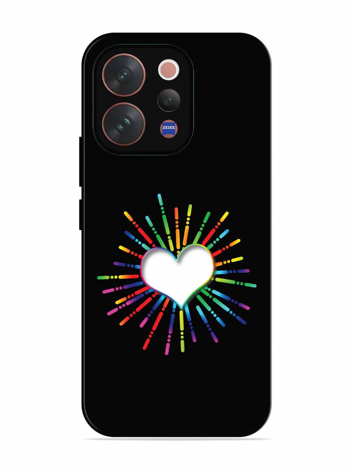 Vivo V70 5G Colourful Heart on Black