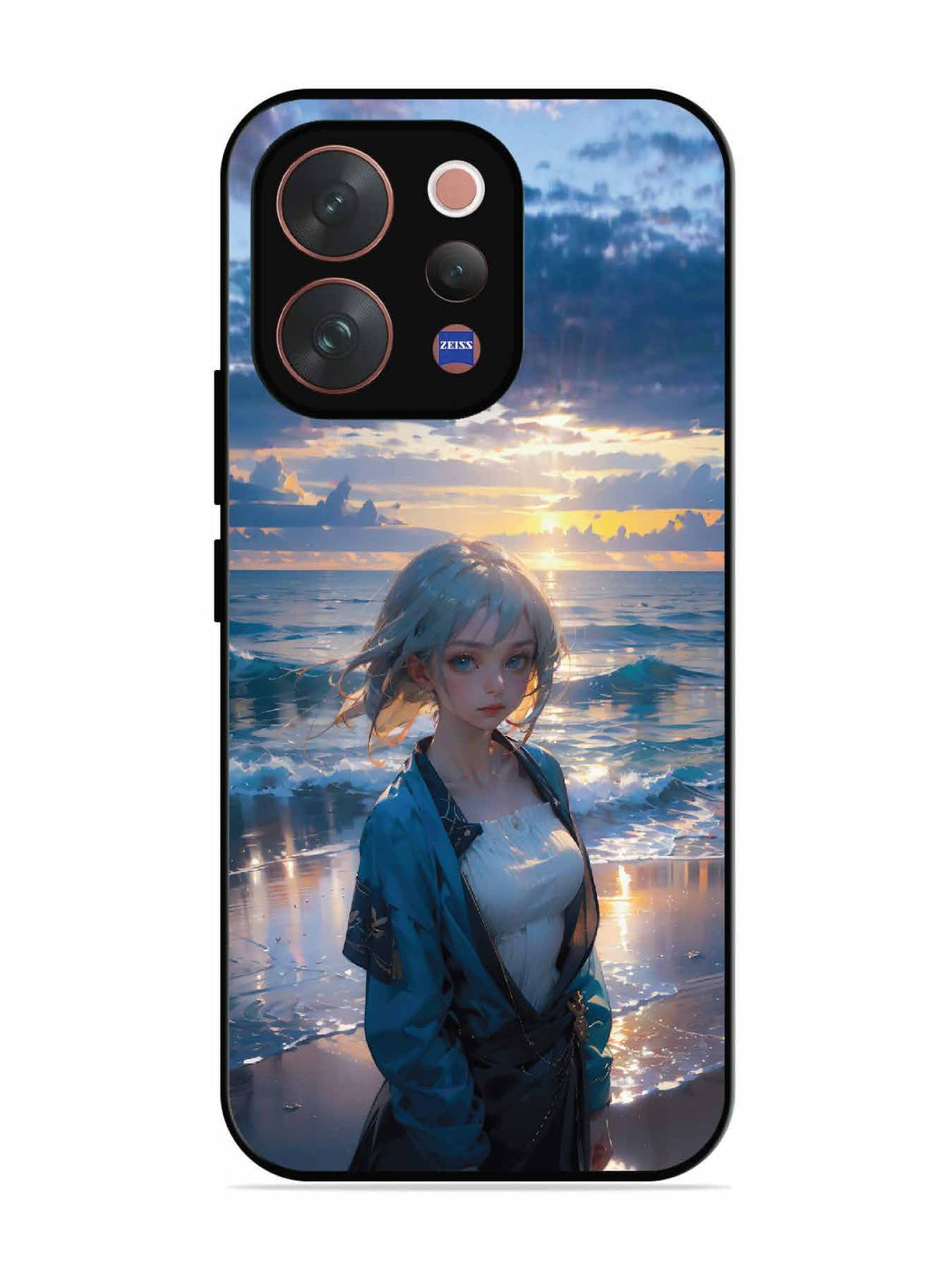 Vivo V70 5G Anime Girl Beach Ocean Waves