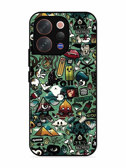 Vivo V70 5G Pop Art Doodle Graffiti Collage