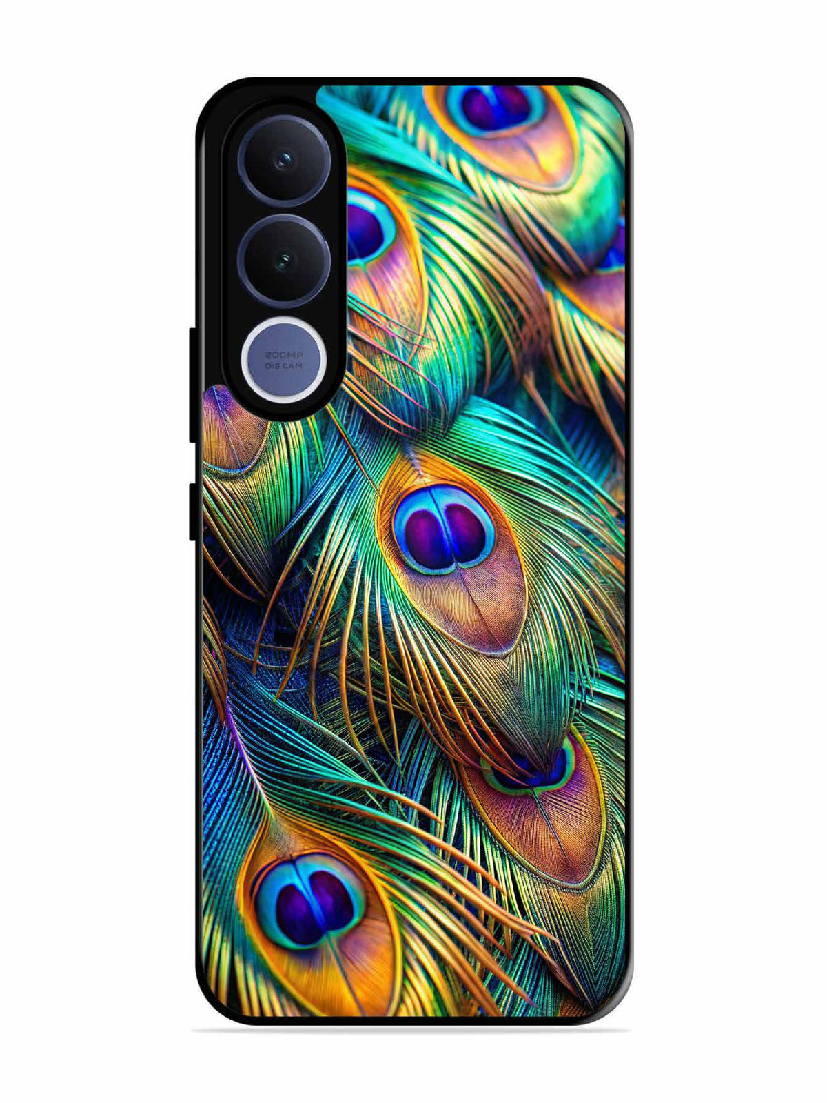 Vivo V70 fe peacock feather