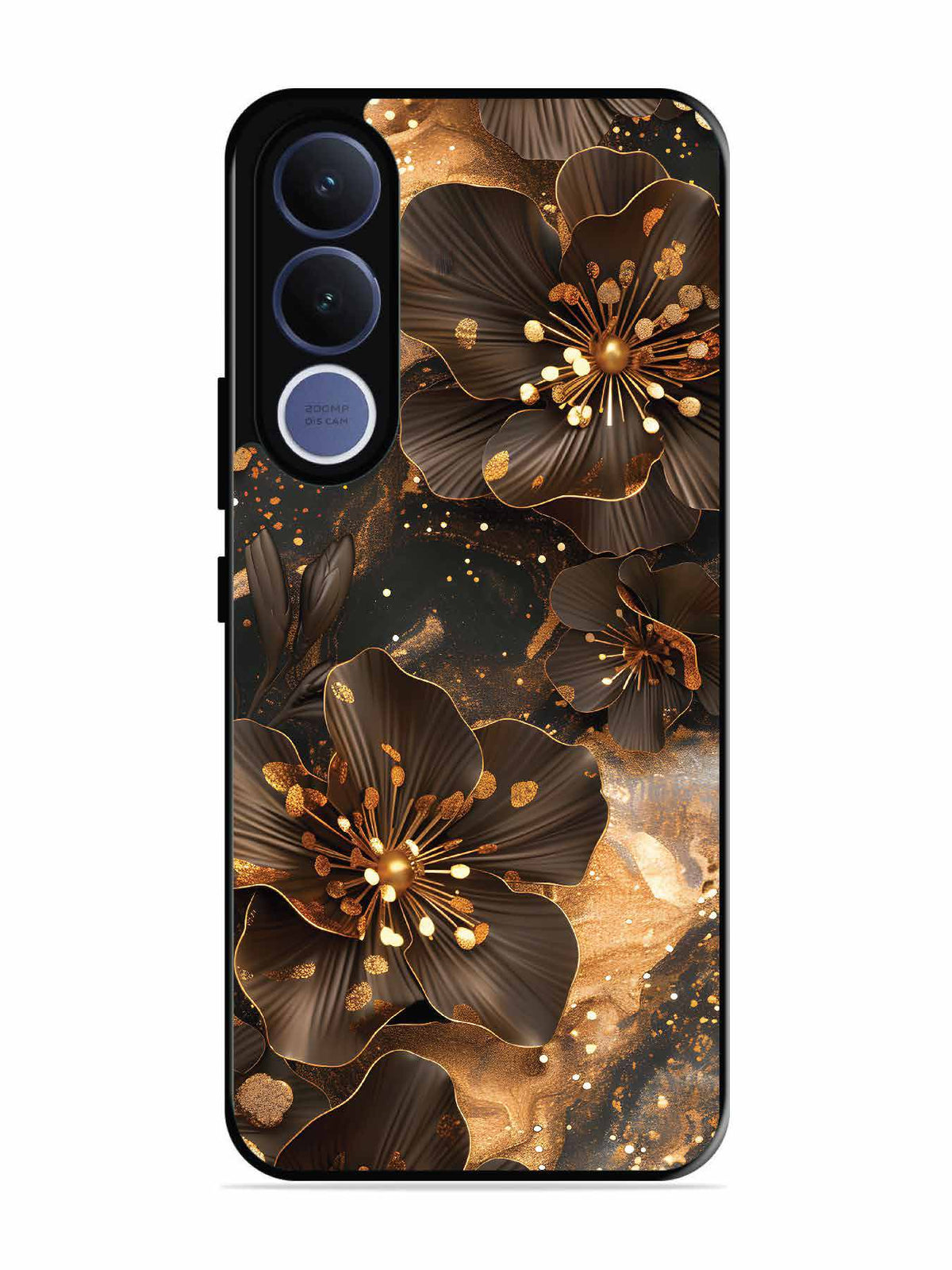 Vivo V70 fe Golden Flowars