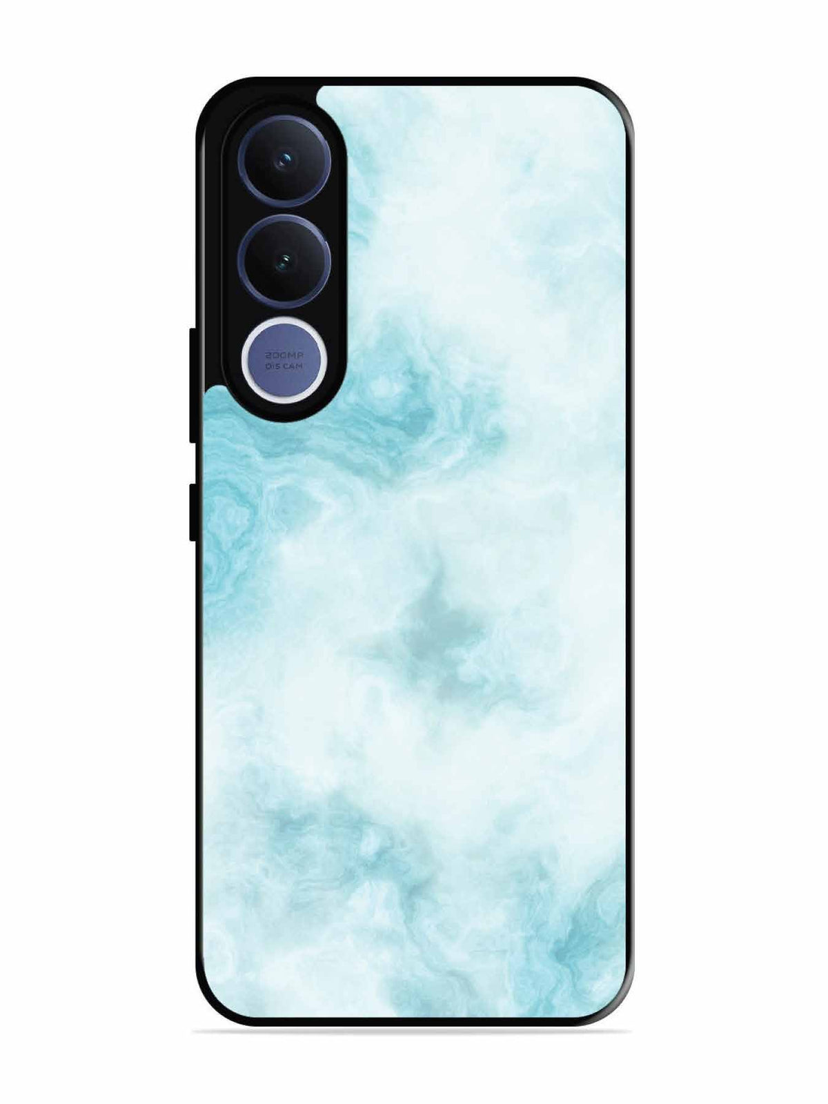 Vivo V70 fe Light Blue with White Ocean Marble