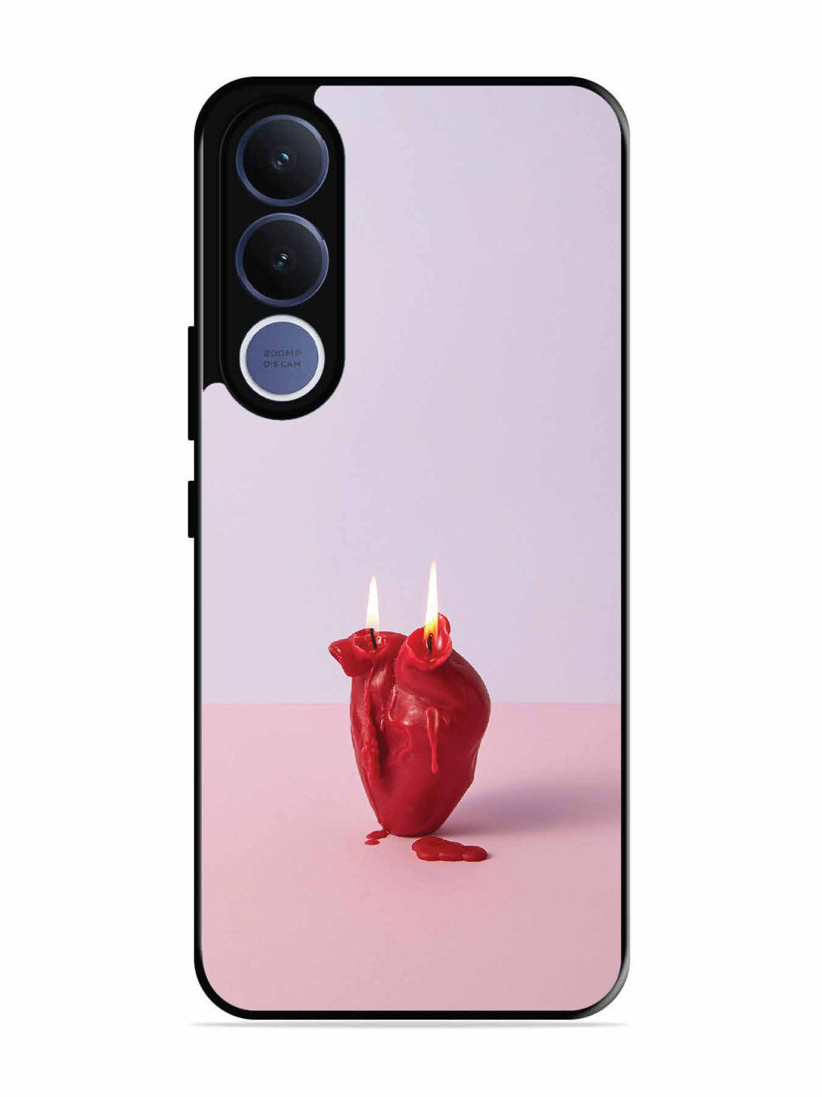 Vivo V70 fe A Lighted Heart Candle