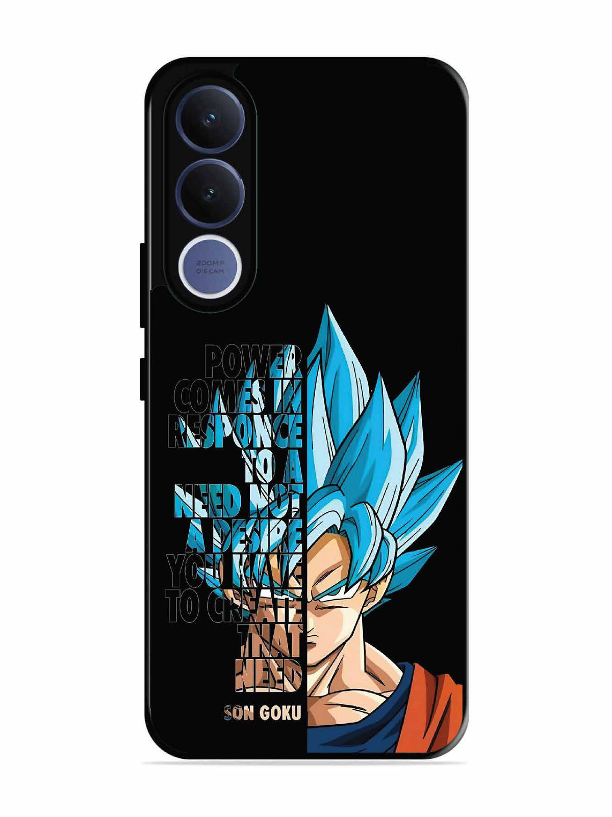 Vivo V70 fe Son of Goku Blue Motivational Art
