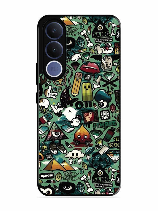 Vivo V70 fe Pop Art Doodle Graffiti Collage