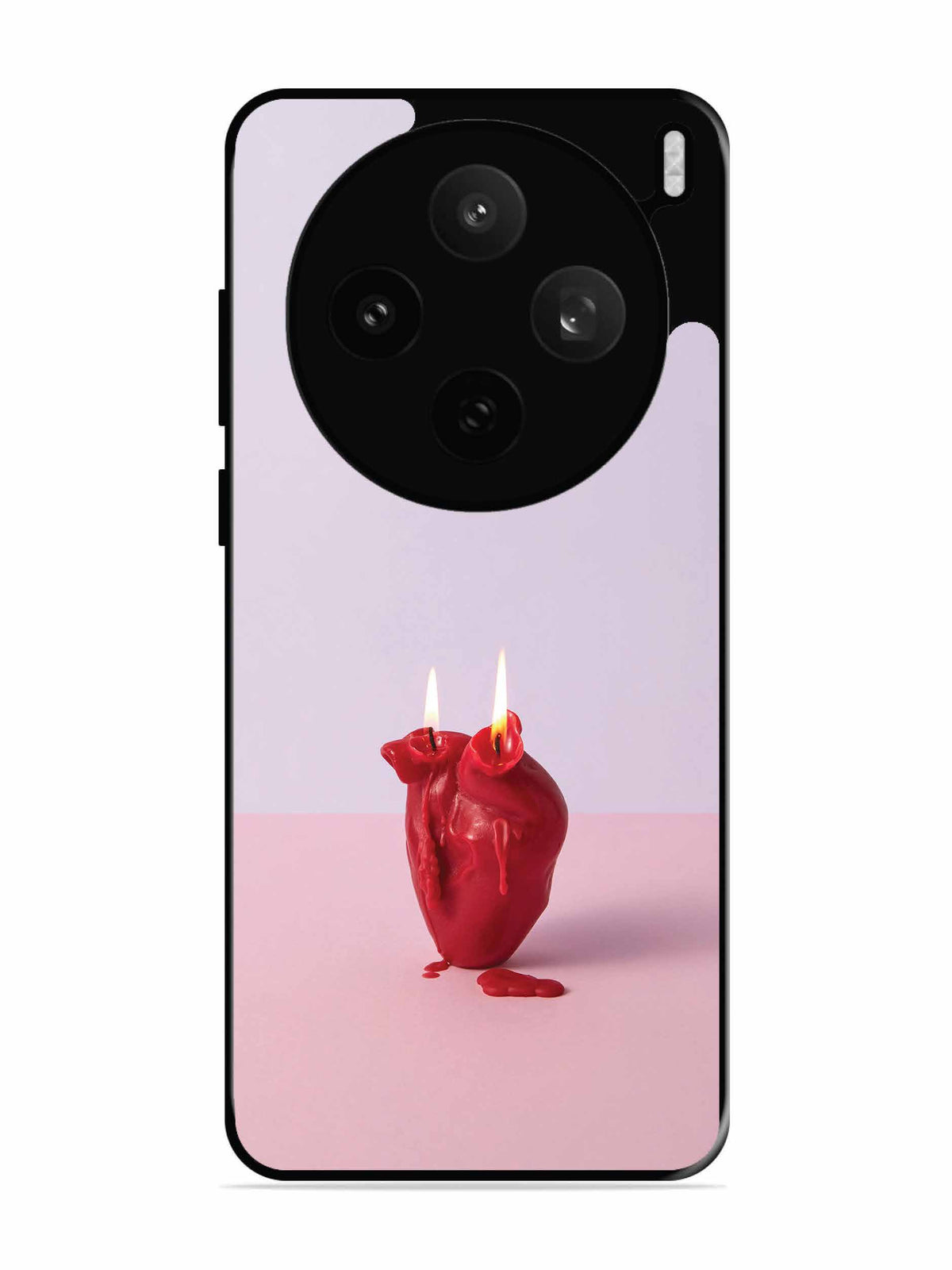 Vivo X200t A Lighted Heart Candle