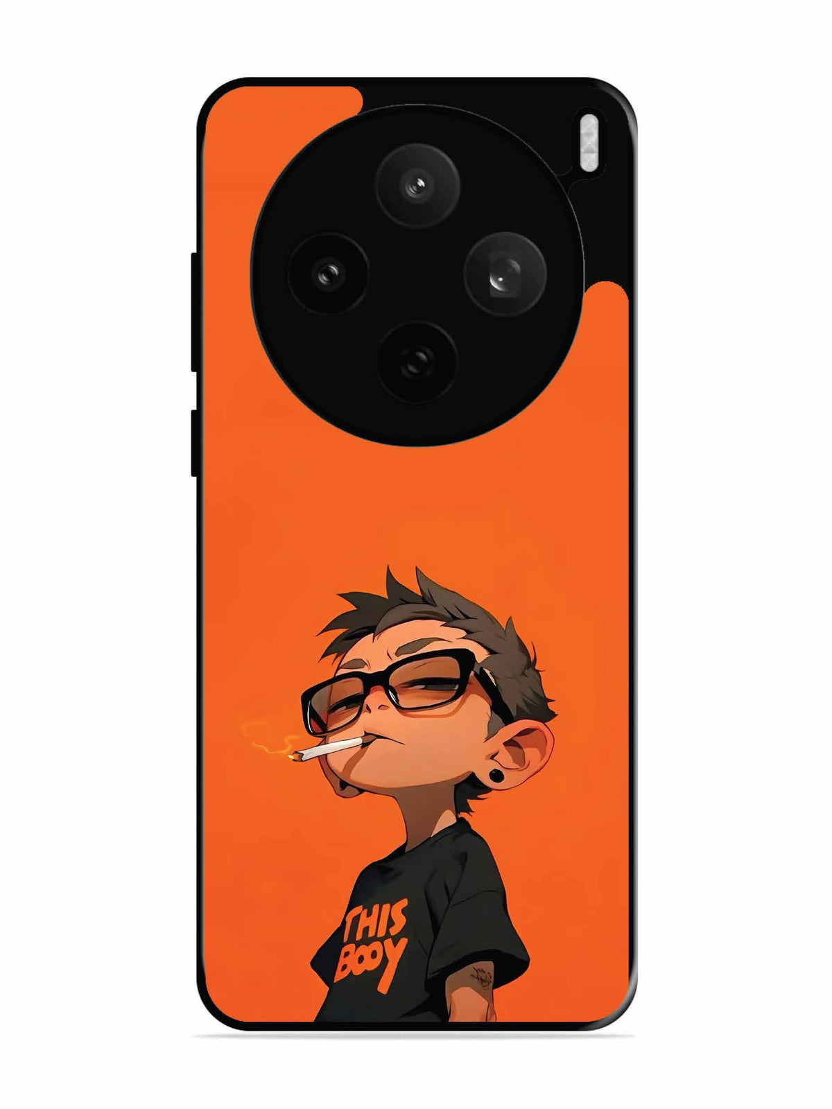 Vivo X200t Vibrant Orange Attitude Cartoon