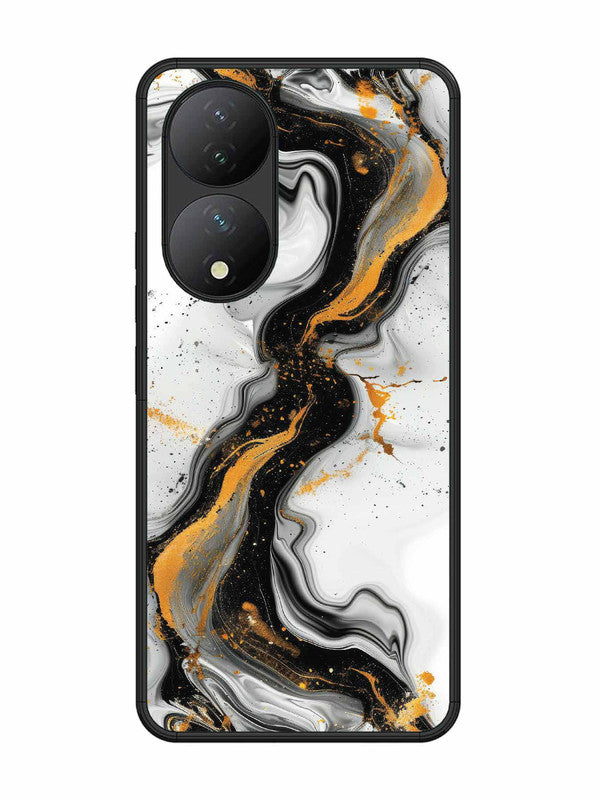 Vivo Y100 5G Black And Golden Marble Essence