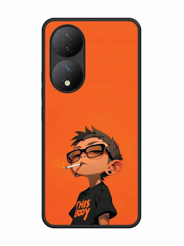 Vivo Y100 5G Vibrant Orange Attitude Cartoon