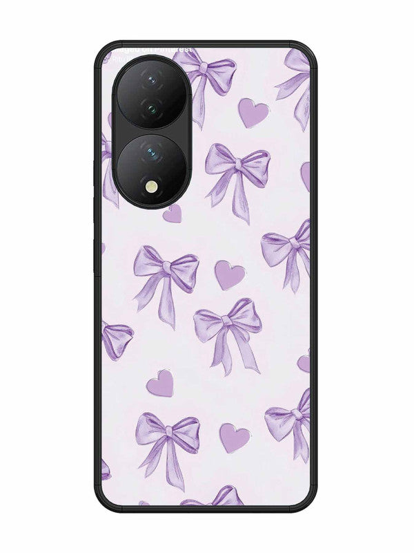 Vivo Y100 5G Bow Tie, Purple Hair Band
