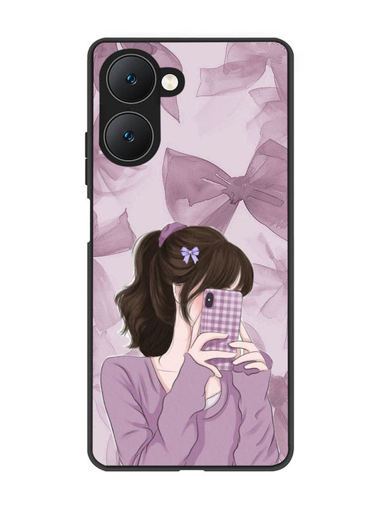 Vivo Y18 5G Pinky Girl taking selfie
