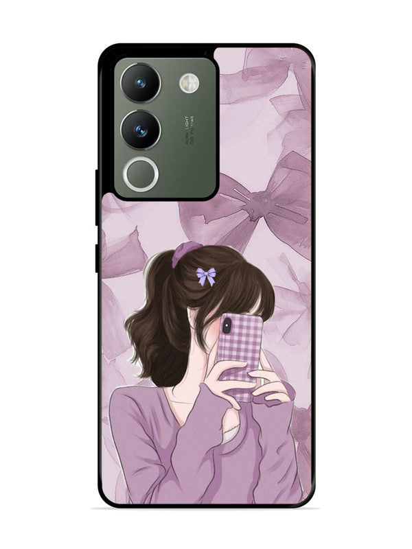 Vivo Y200 5G Pinky Girl taking selfie