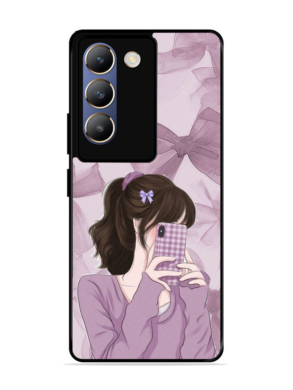 Vivo Y200E 5G Pinky Girl taking selfie