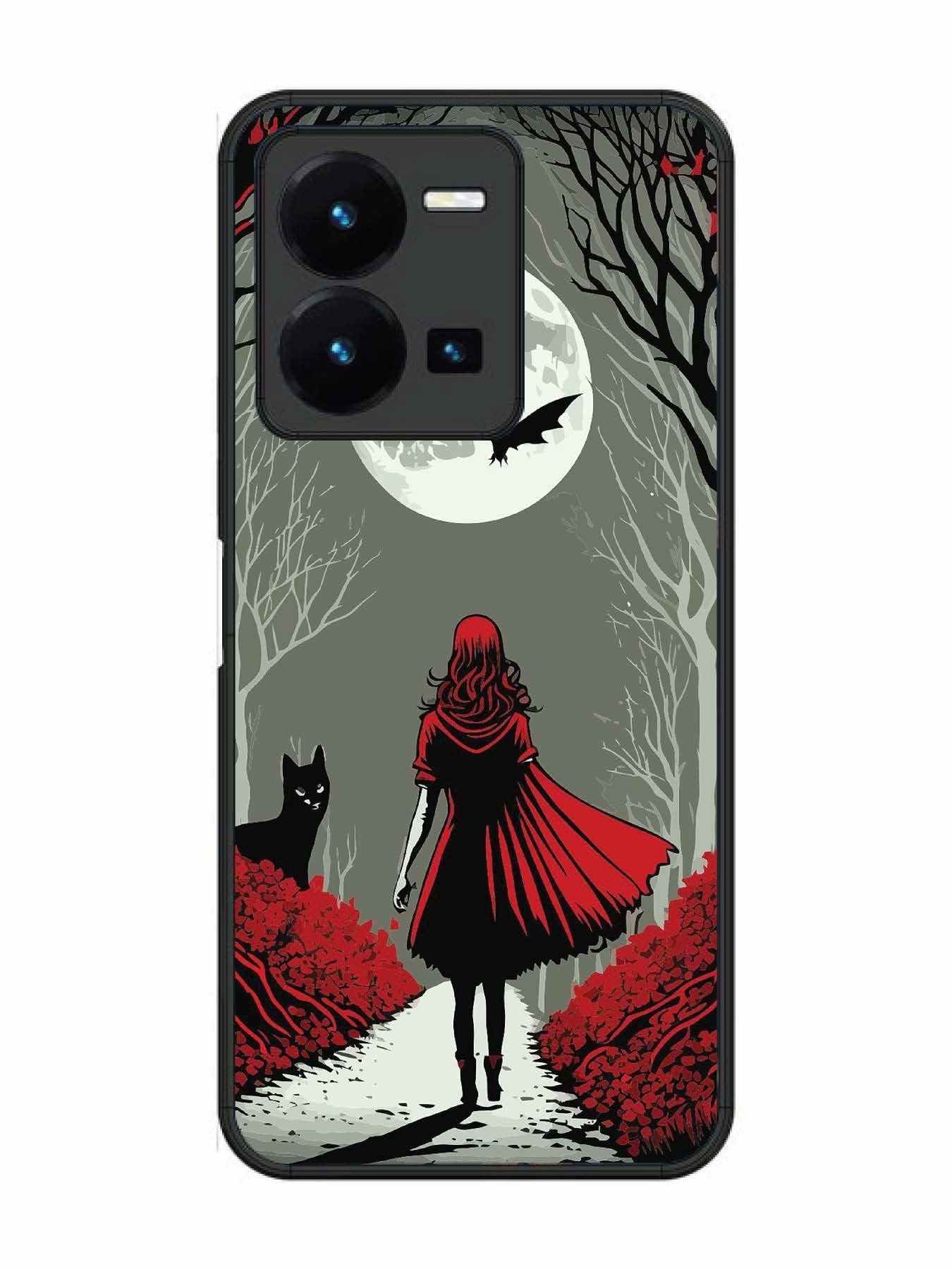 Vivo Y27 Scarlet Girl in Red Forest