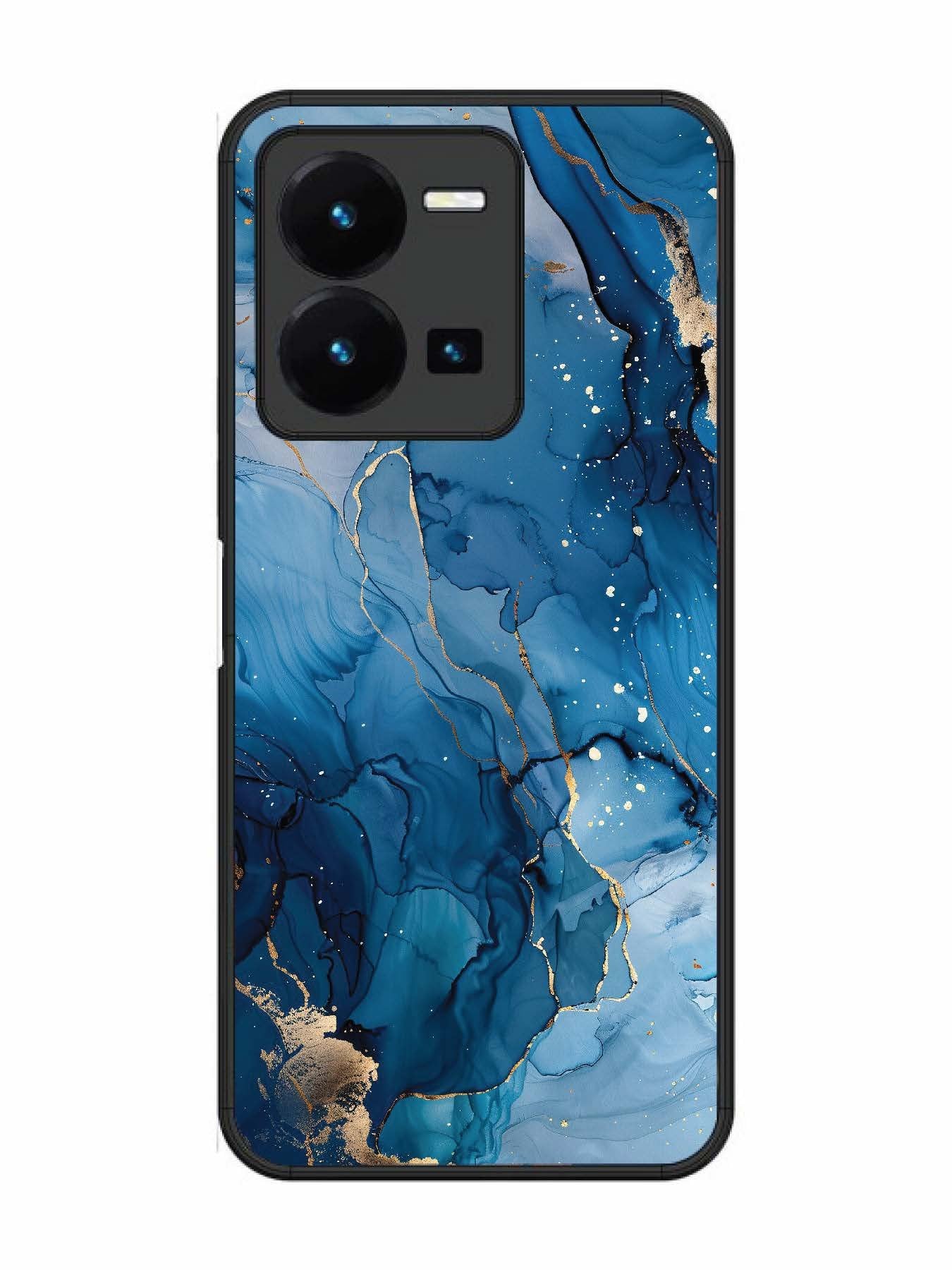 Vivo Y27 Oceanic Pattern with Golden Sprinkles