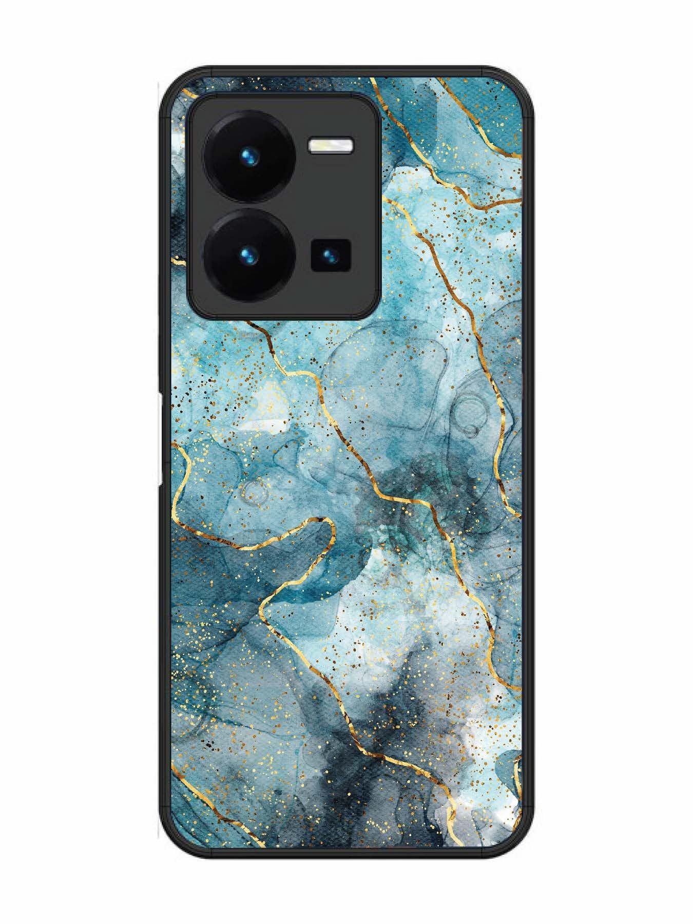 Vivo Y27 Oceanic Golden Strip Marble