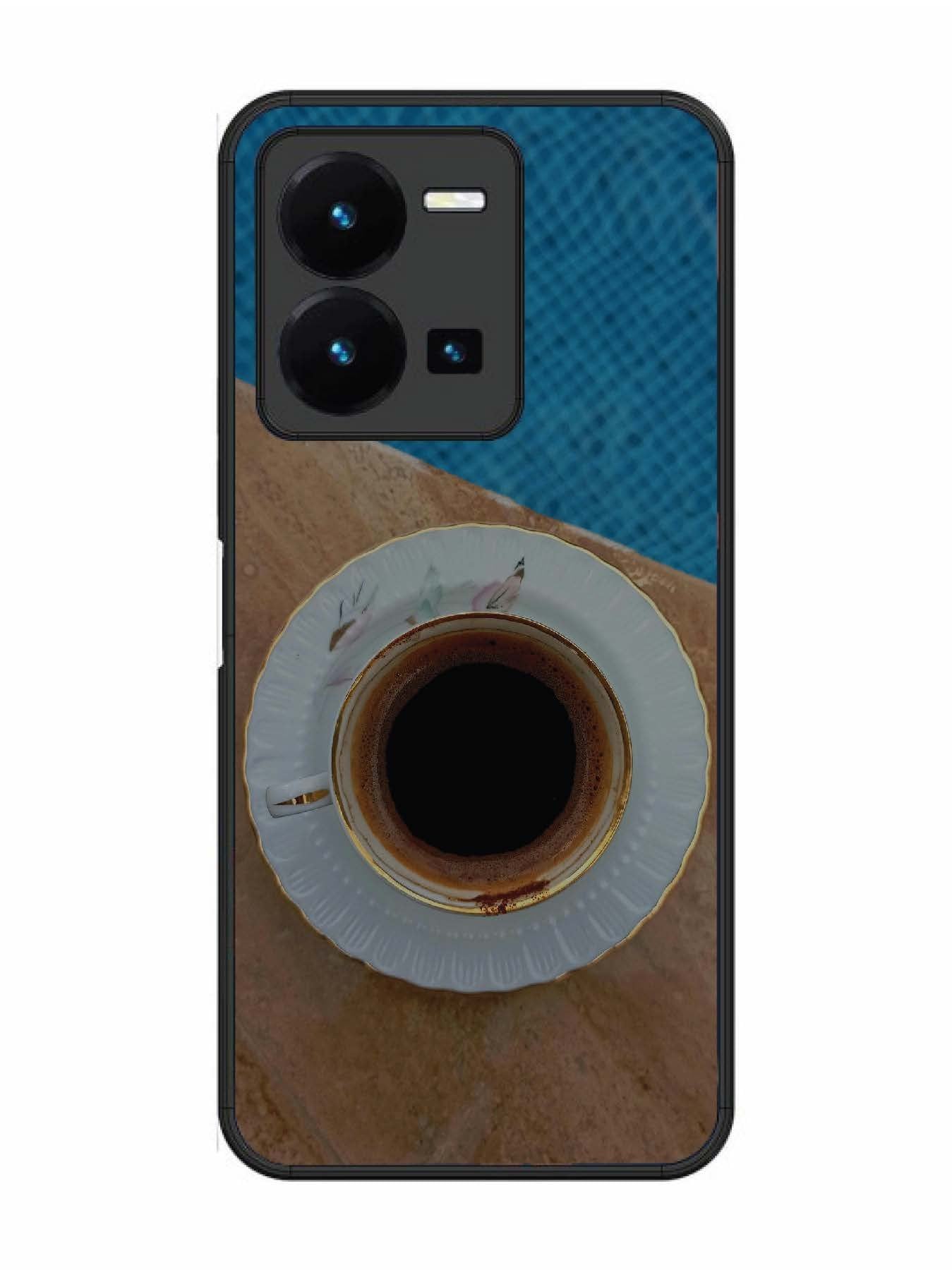 Vivo Y27 Black Tea Cup Saucer