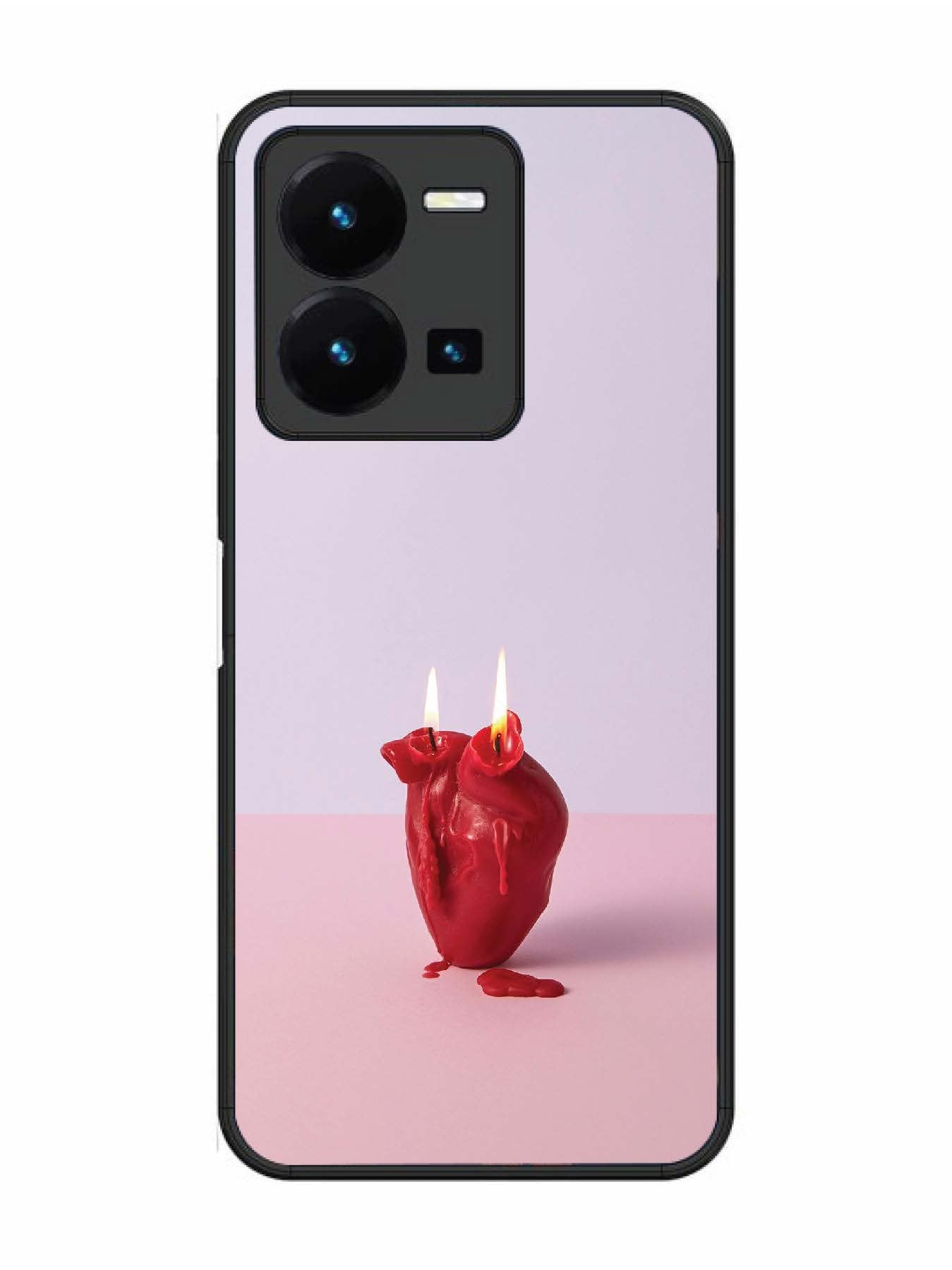 Vivo Y27 A Lighted Heart Candle