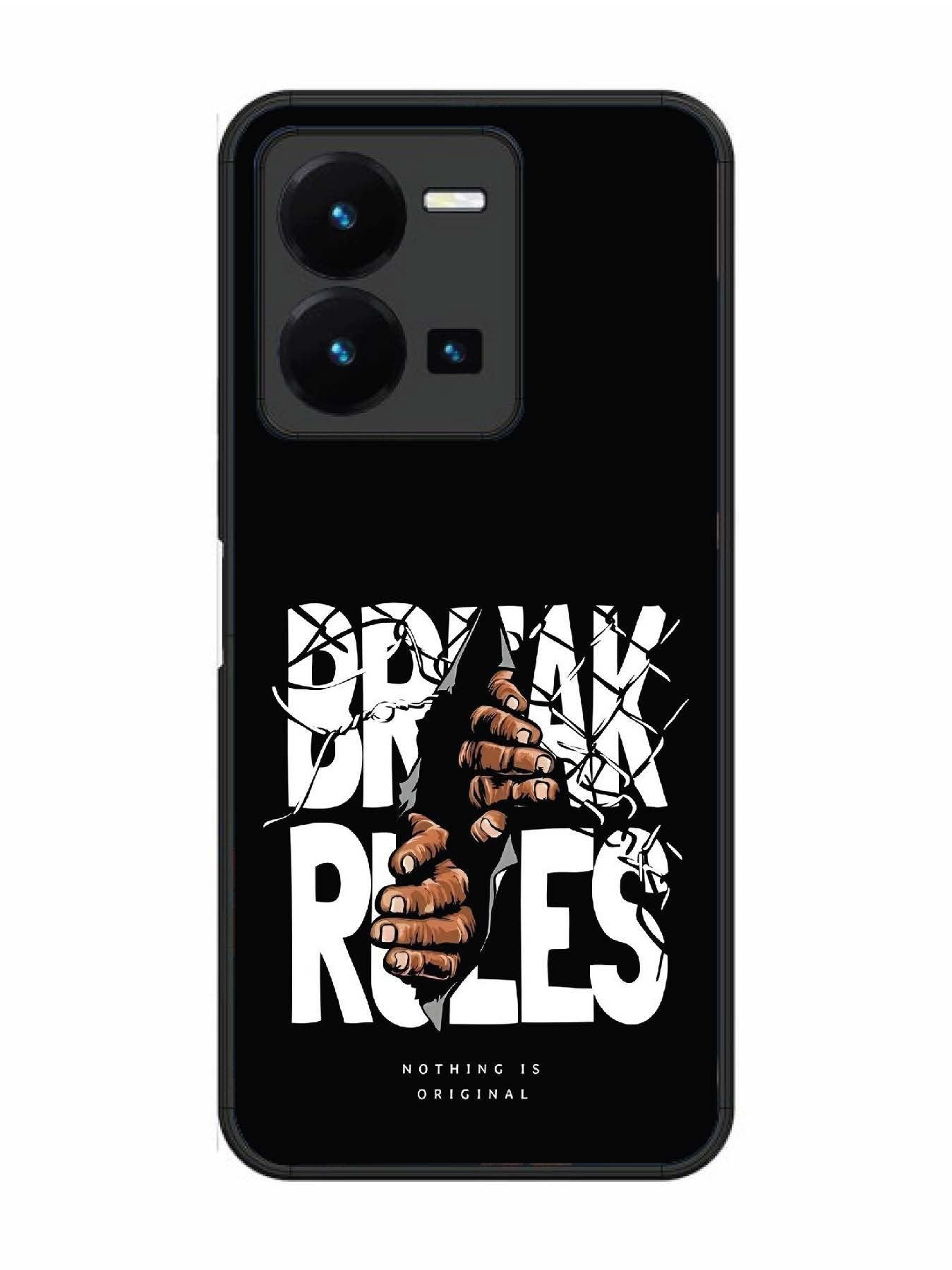 Vivo Y27 Break Rules Gritty Typography Art