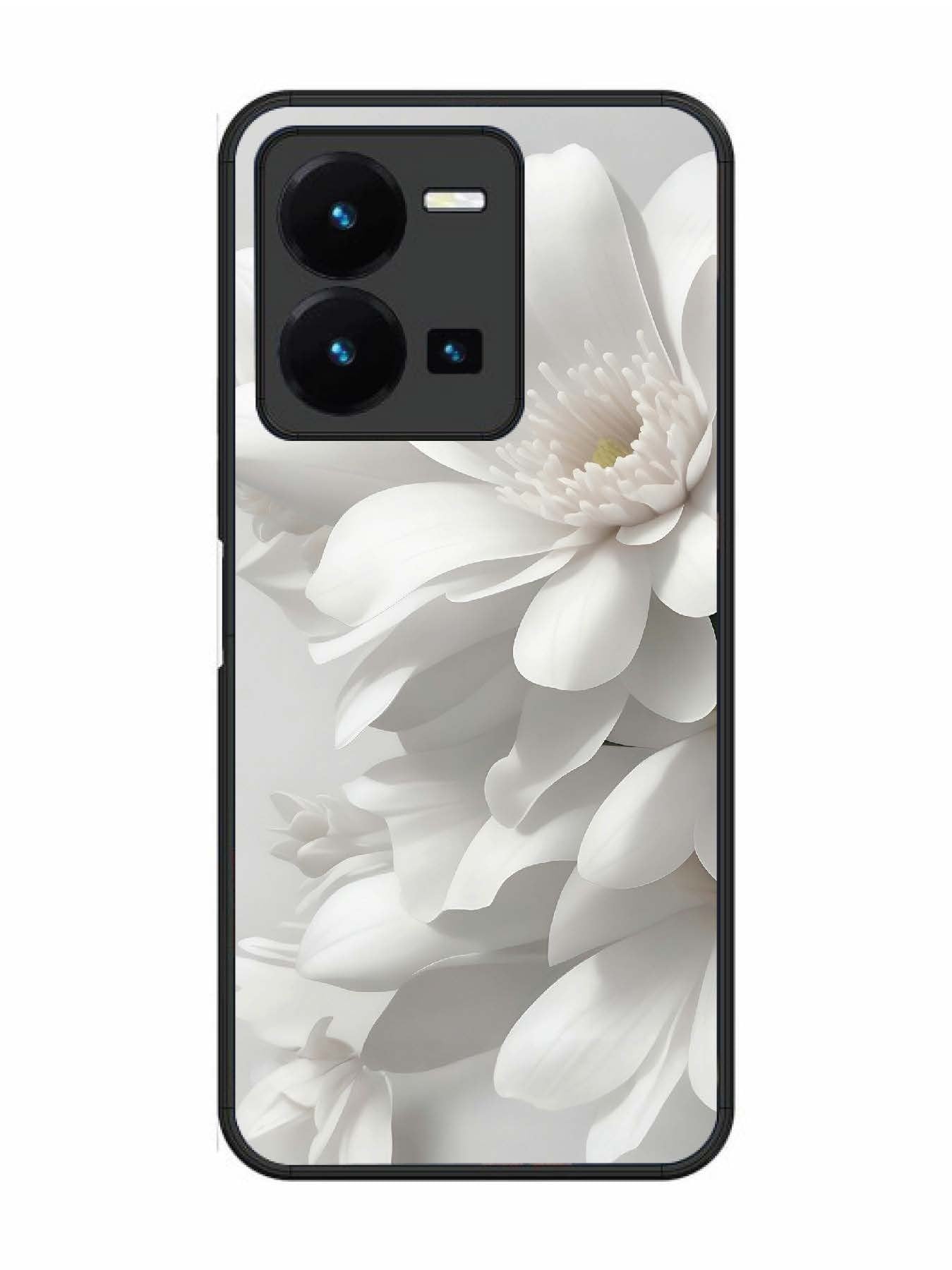 Vivo Y27 Soft Focus Purity white Flower