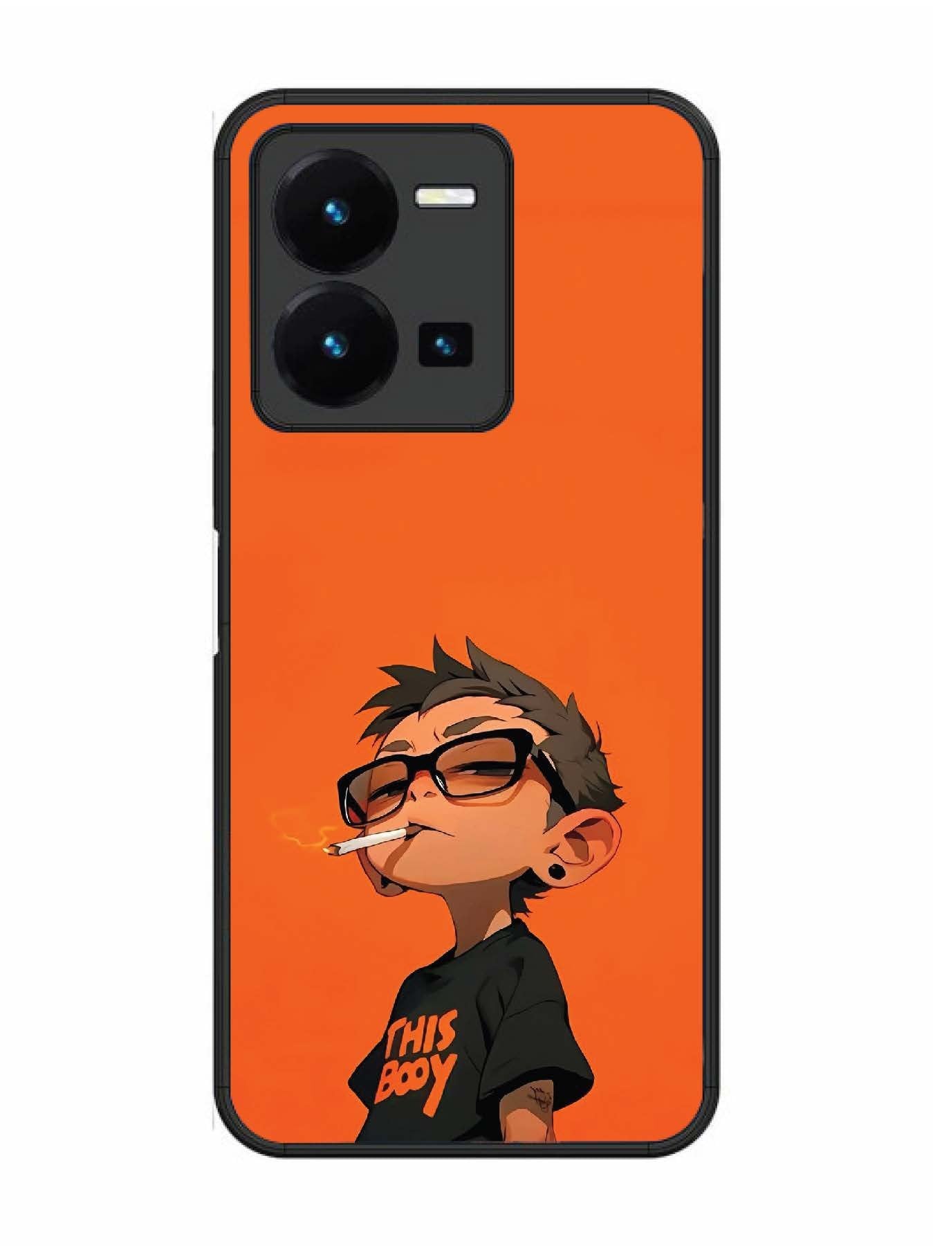 Vivo Y27 Vibrant Orange Attitude Cartoon