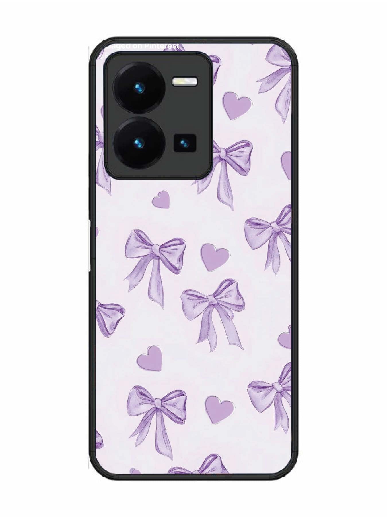 Vivo Y27 Bow Tie, Purple Hair Band