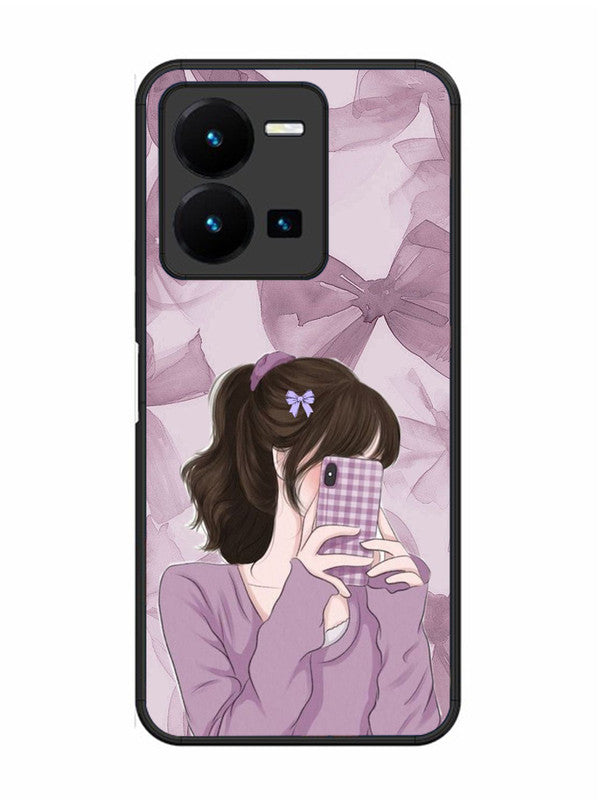 Vivo Y27 Pinky Girl taking selfie