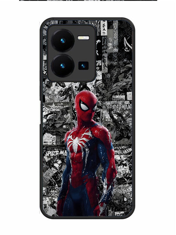Vivo Y27 Spiderman Highlighted on News Paper