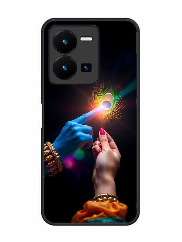 Vivo Y27 Radha Krishna touching feather