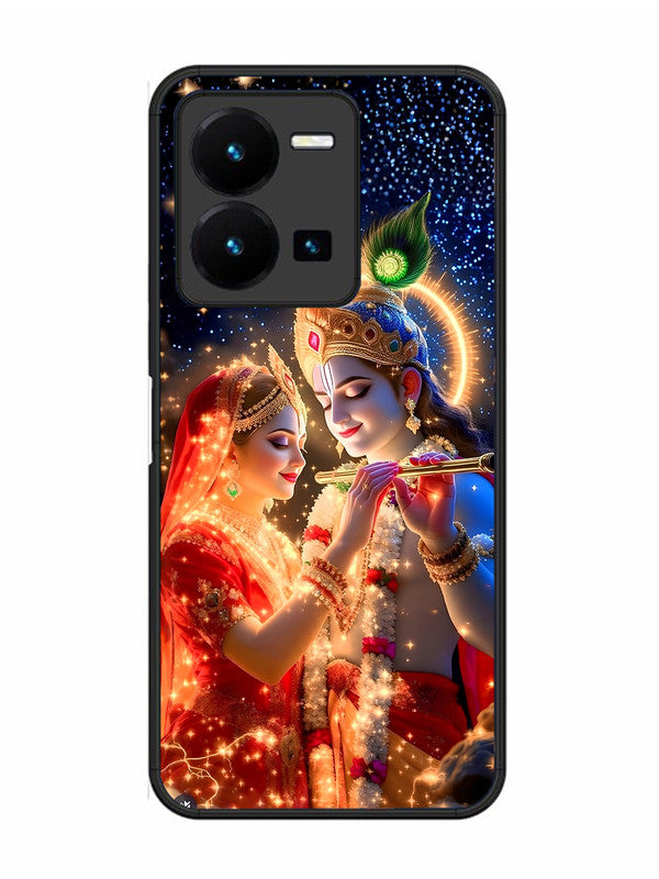 Vivo Y27 Radha Krishna posing with flute