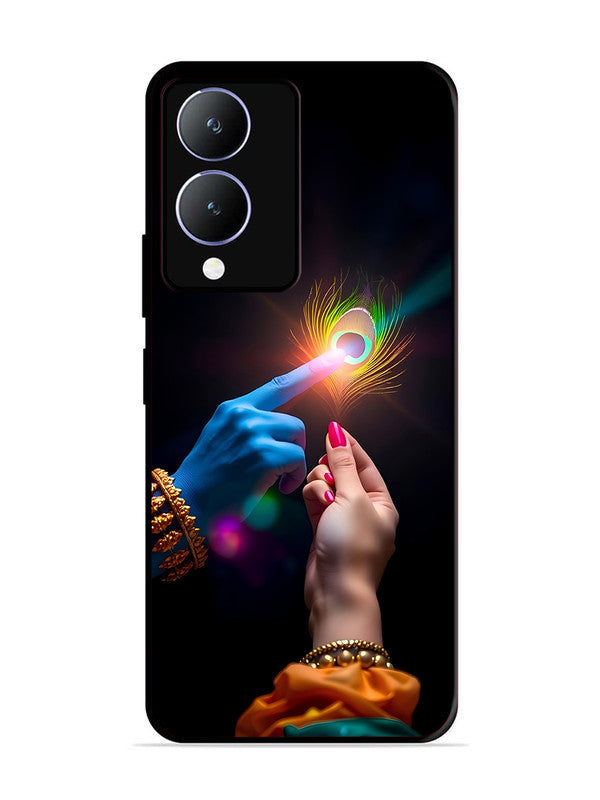 Vivo Y28 5G Radha Krishna touching feather