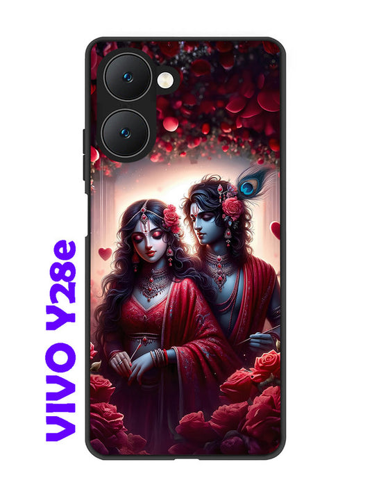 Vivo Y28e 5G Couples in Red theme like Radha Krishna