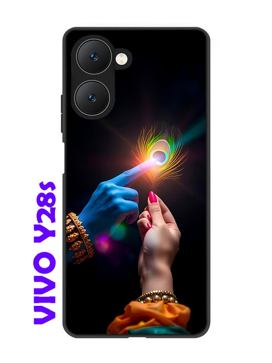Vivo Y28s 5G Radha Krishna touching feather