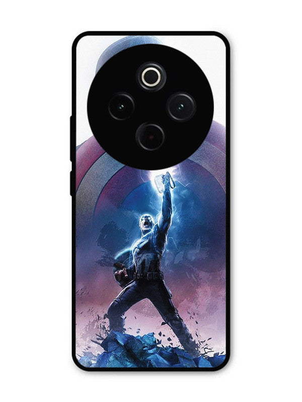 Vivo Y300 Pro 5G captain-america-thor-hammer-lightning