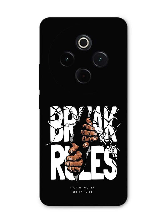 Vivo Y300 Pro 5G Break Rules Gritty Typography Art