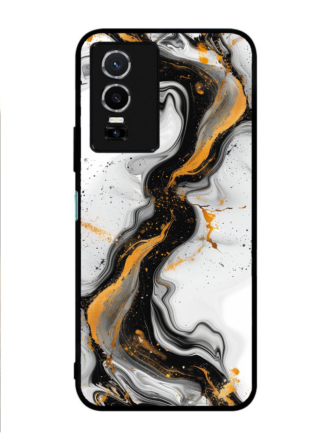 Vivo Y76 5G Black And Golden Marble Essence