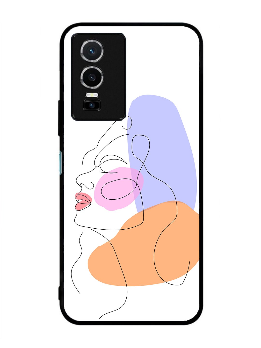 Vivo Y76 5G Line Art Girl Face