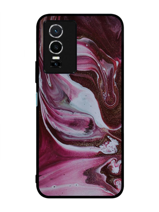 Vivo Y76 5G Pink And Golden Marble