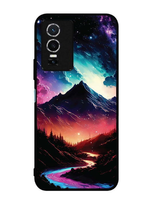 Vivo Y76 5G mountain-valley-Colorful-cloud-at-night
