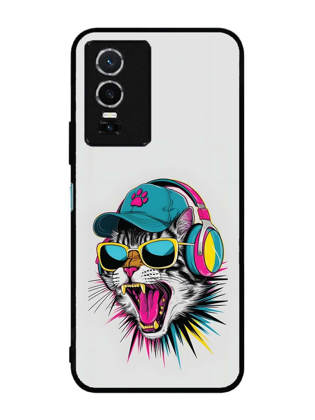 Vivo Y76 5G Neon Pop Art DJ Cat Vibe