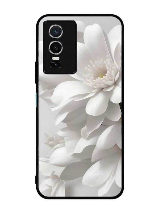 Vivo Y76 5G Soft Focus Purity white Flower