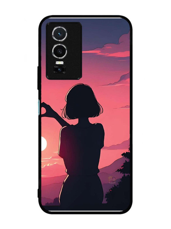 Vivo Y76 5G Love Heart with Hand Girl