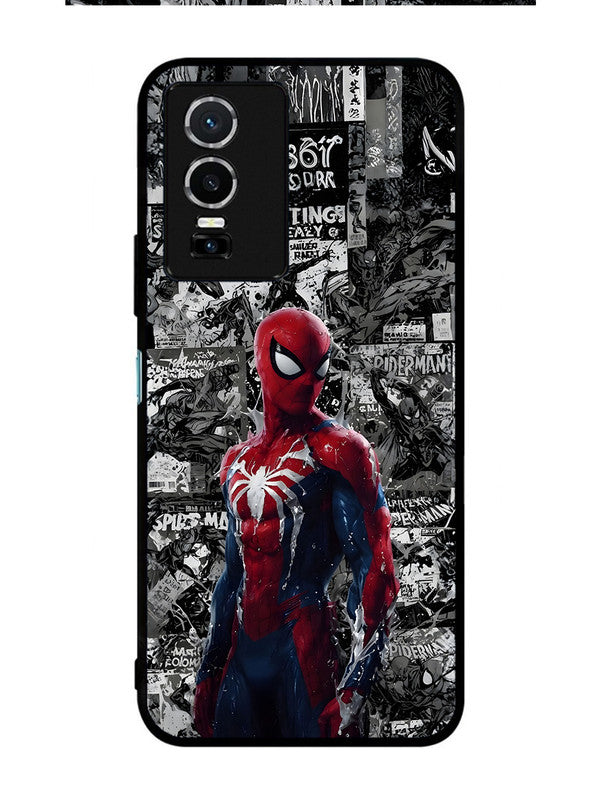 Vivo Y76 5G Spiderman Highlighted on News Paper