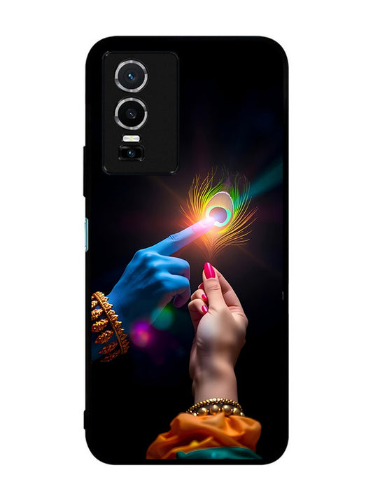 Vivo Y76 5G Radha Krishna touching feather
