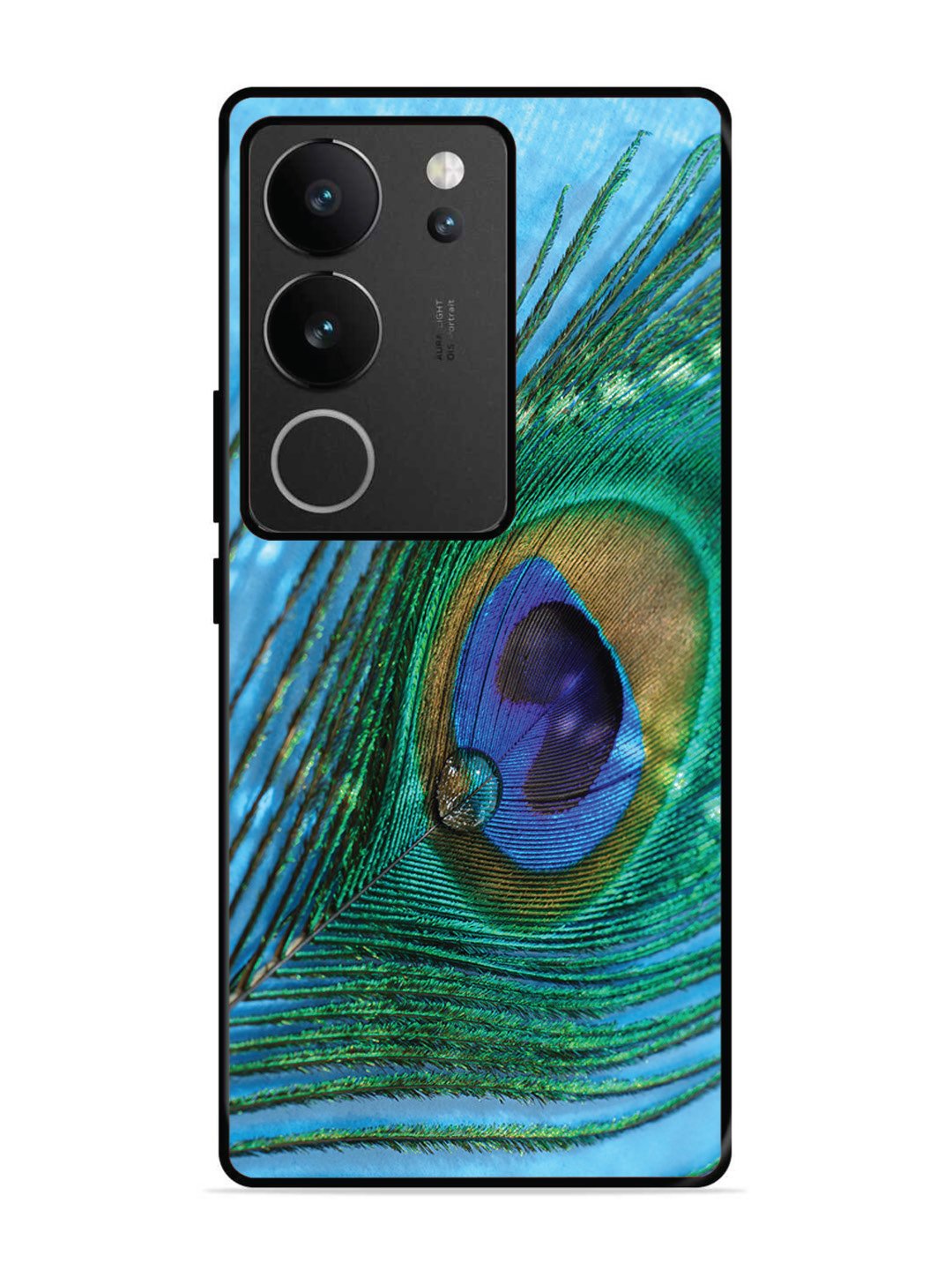 vivo v29 pro 5g A drop on Peacock Feather