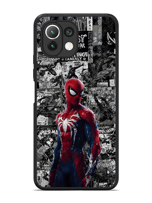 XIAOMI MI 11 Lite Spiderman Highlighted on News Paper