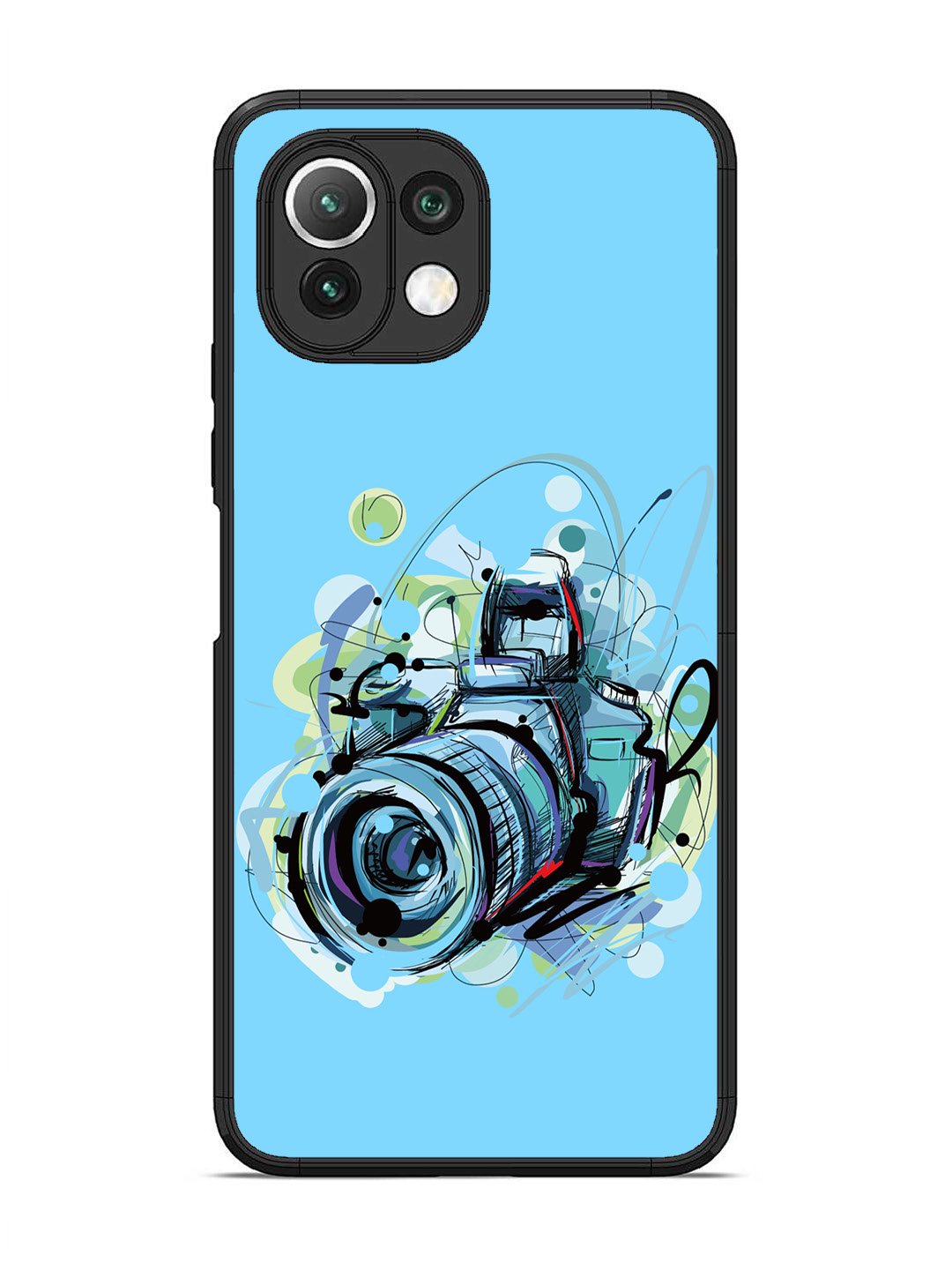 XIAOMI MI 11 LITE Camera Blue Background