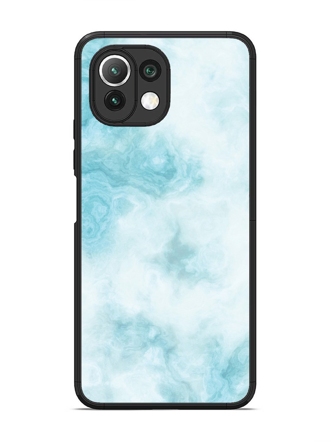 XIAOMI MI 11 LITE Light Blue with White Ocean Marble