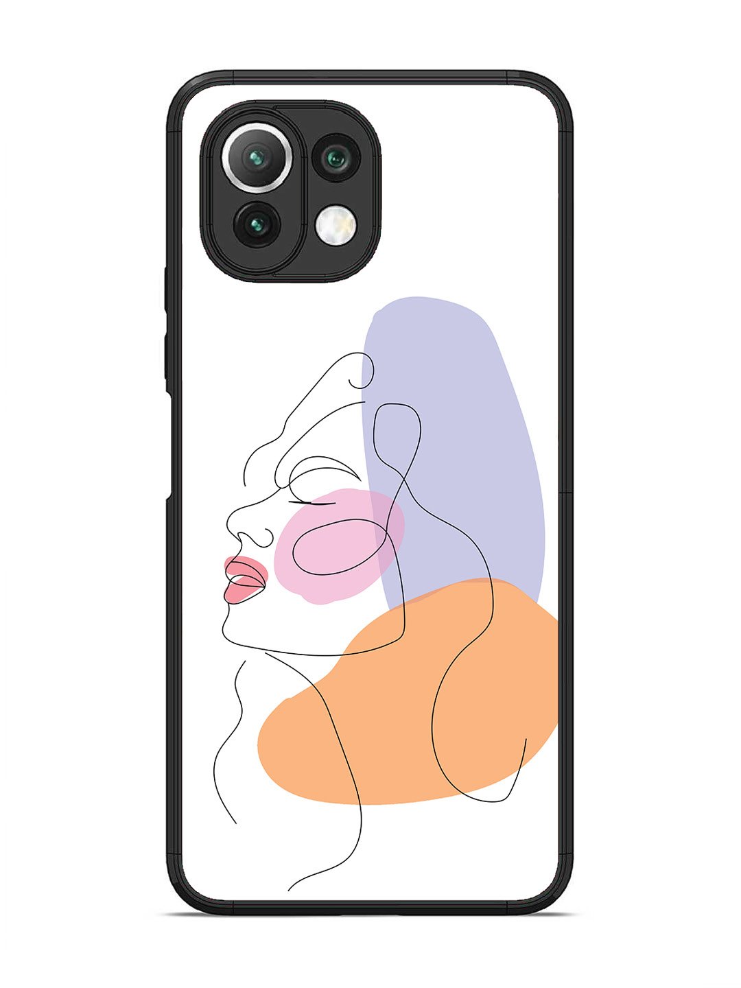 XIAOMI MI 11 LITE Line Art Girl Face